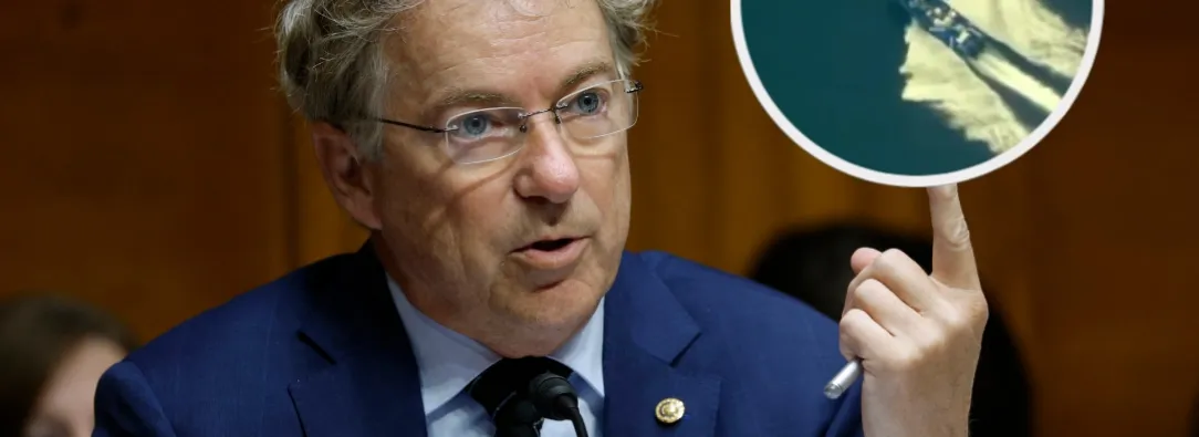 Senador Rand Paul sobre bombardeos. / Fotos: AFP.