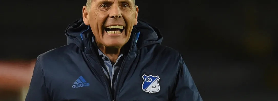 Miguel Ángel Russo en Millonarios. / Foto: AFP.