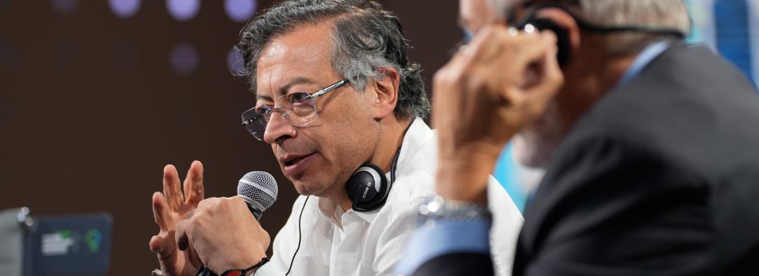 Participación del presidente de Colombia, Gustavo Petro en el panel Iniciativa de Inversión