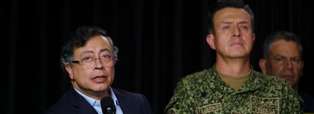 El primer mandatario afirmó que la ofensiva contra disidencias de Iván Mordisco se debe por su vinculación el narcotráfico y su negativa a participar en procesos de paz. 