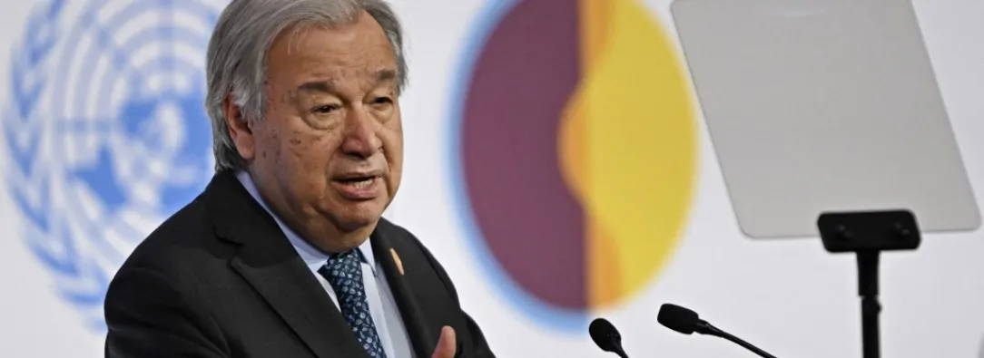 "Hemos fracasado" en el objetivo de limitar calentamiento a 1,5°C, dice jefe de la ONU en la COP30
