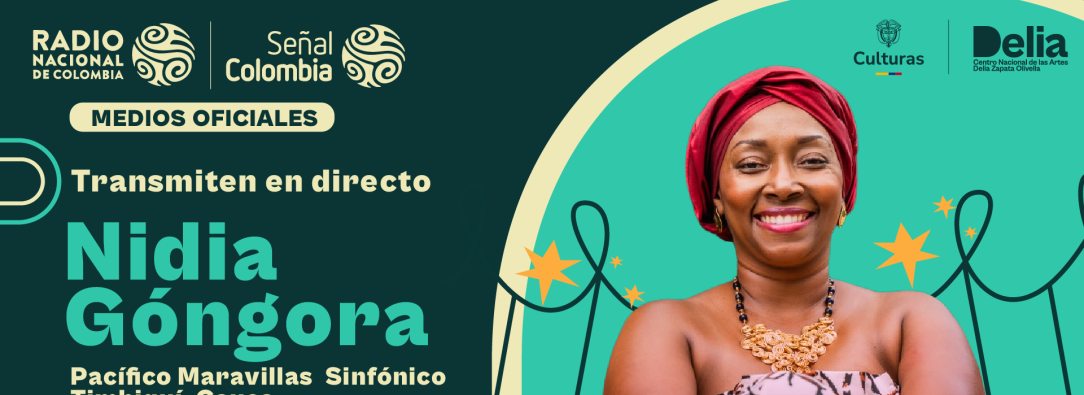 No se pierda la voz del Pacífico, Nidia Góngora, junto a la orquesta sinfónica nacional en directo por Señal Colombia 