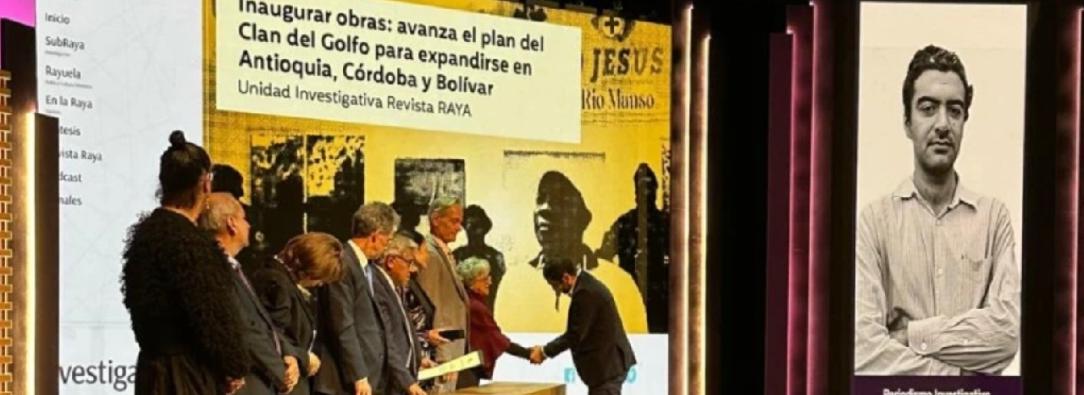 Revista RAYA gana Premio Simón Bolívar por investigación sobre la expansión del Clan del Golfo