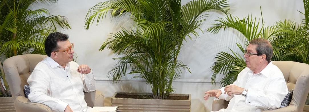 Canciller de Cuba, Bruno Rodríguez.