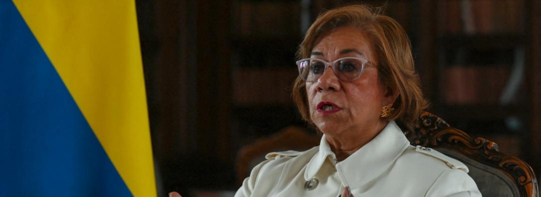 Canciller Rosa Villavicencio Mapy. / Foto: AFP.