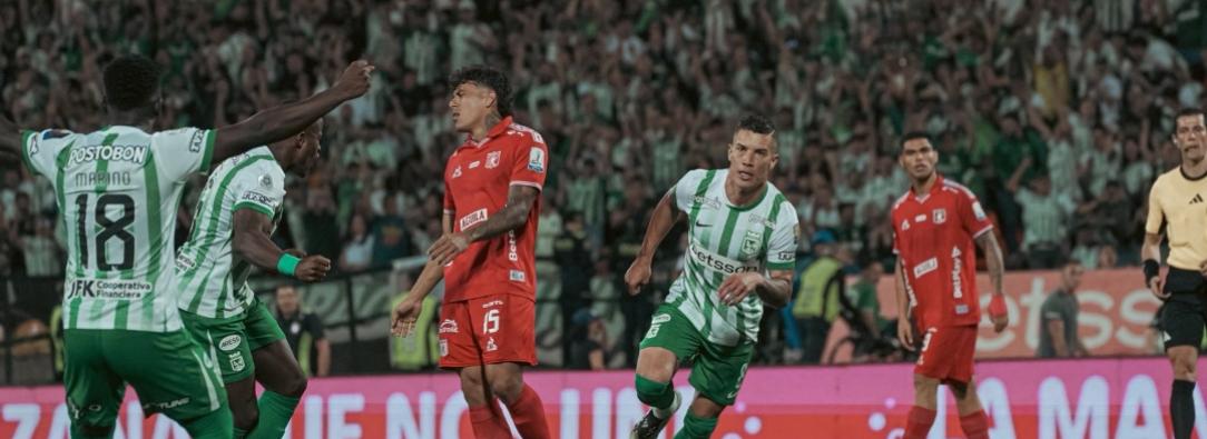 Atlético Nacional vs. América. / Foto: X Atlético Oficial.