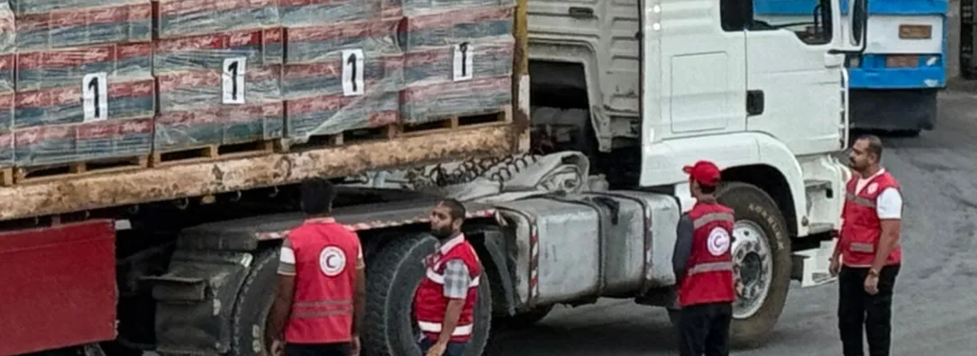 Ayuda en Franja de Gaza. / Foto: AFP.