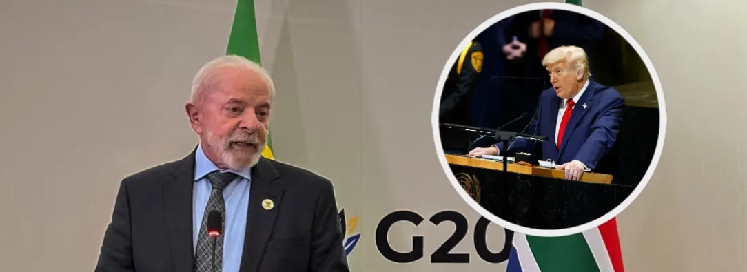 Lula sobre Trump en el G20. / Fotos: AFP.