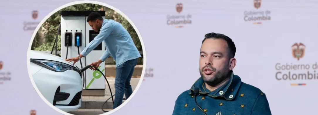 Movilidad eléctrica en Colombia. / Fotos: Presidencia y Freepik.