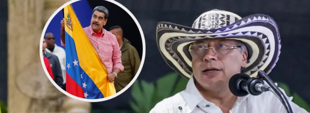 Petro sobre Venezuela y el petróleo. / Fotos: Presidencia y AFP.