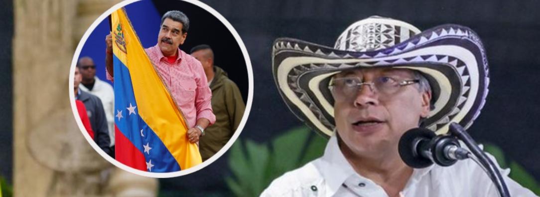 Petro sobre Venezuela y el petróleo. / Fotos: Presidencia y AFP.