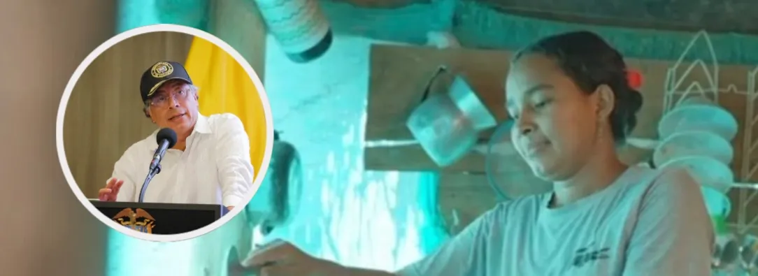 Petro sobre la pobreza energética. / Fotos: MinEnergía y Presidencia.