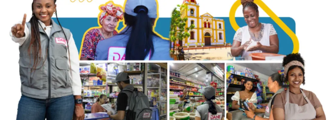 imágenes del dane, sobre rostros de la encuesta nacional de unidades económicas