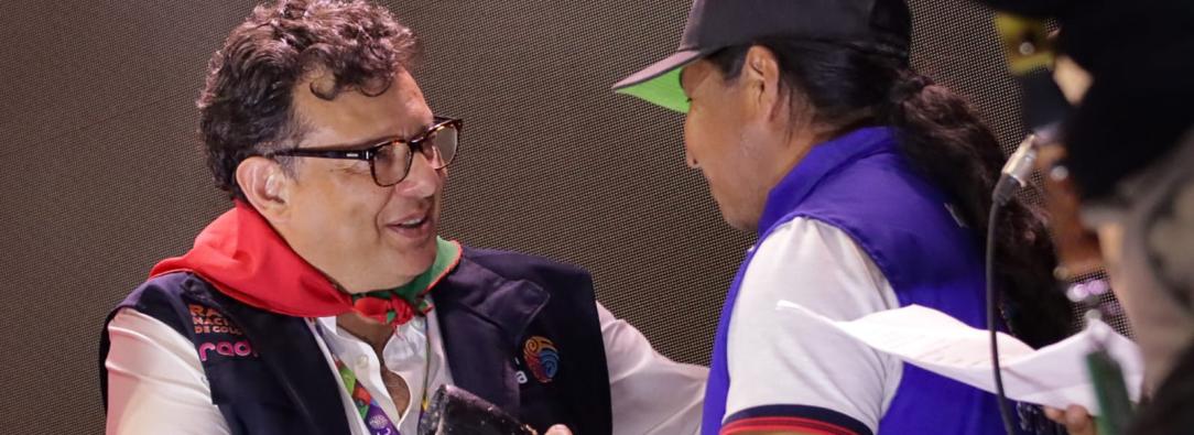 Pueblo Nasa reconoce al gerente de RTVC en histórica cumbre que reúne 206 territorios indígenas en Cauca