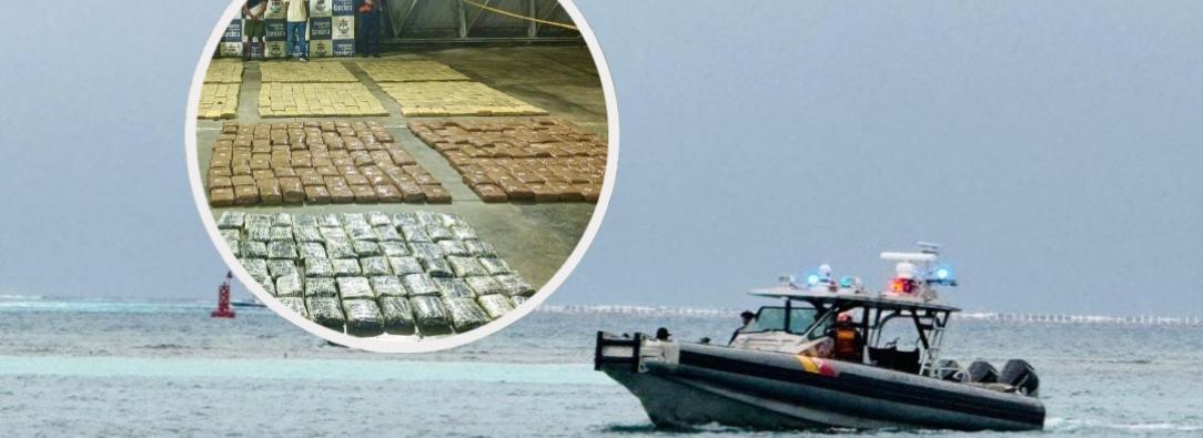 Incautación de cocaína / Fotos: Armada Nacional.