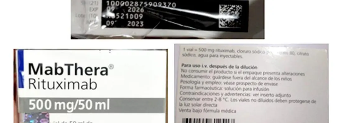 Medicamento falso. / Foto: Invima.