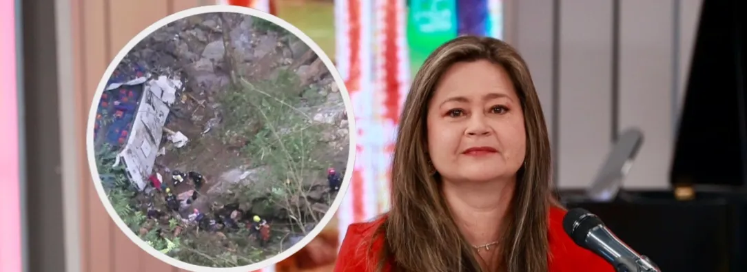 MinTransporte sobre bus accidentado en Antioquia. / Fotos: MinTransporte.