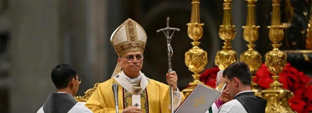 Papa León XIV celebró su primera misa de Navidad.