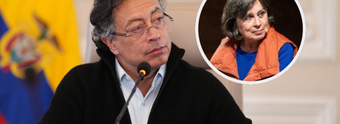 Petro sobre Laura Restrepo. / Fotos: Presidencia y Creative Commons.