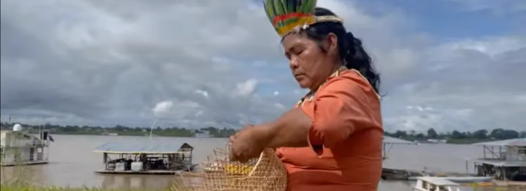 Uno de los mayores referentes culturales del pueblo Bora es su tradición artesanal en cestería