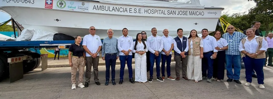 Ambulancia marítima en La Guajira. / Foto: X MinSalud.
