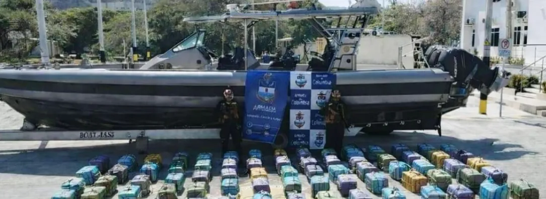 Incautación de cocaína / Fotos: Armada Nacional.