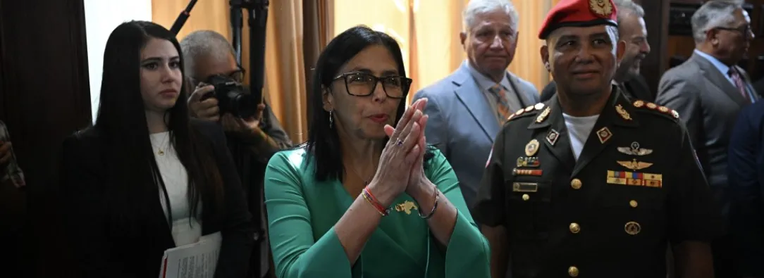 Delcy Rodríguez asume como presidenta encargada de Venezuela.