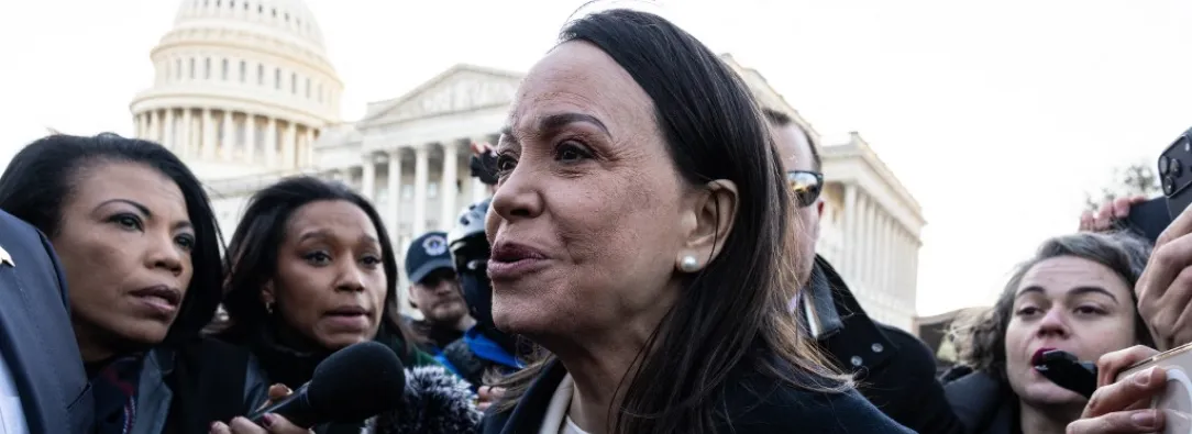 María Corina Machado se reunió con Trump en Washington.