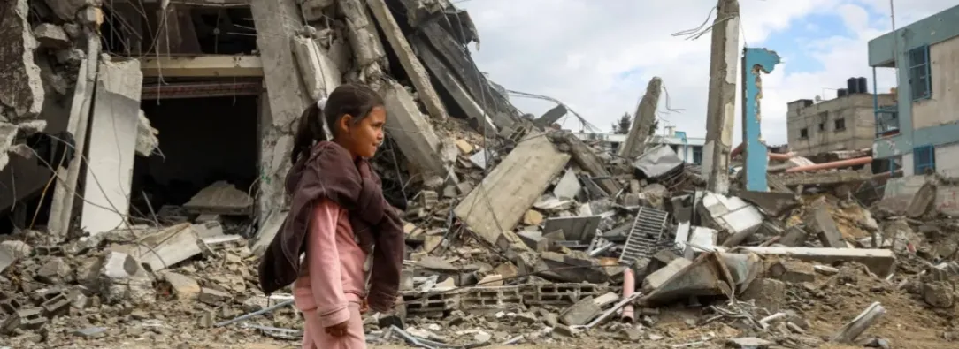 Testamento de niña palestina. / Foto: UN News.