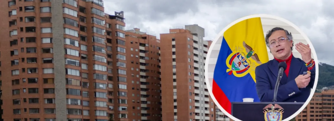 Petro sobre el aumento de arriendos. / Fotos: AFP y Presidencia.