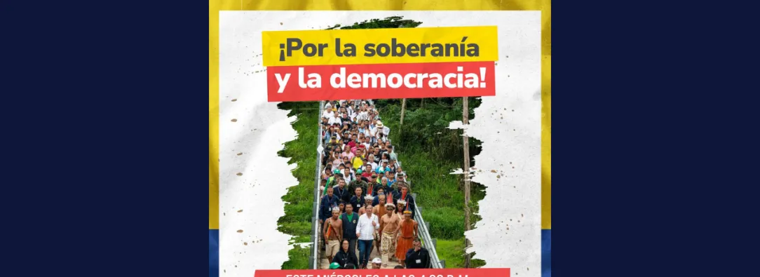 Petro convoca a movilización nacional en defensa de la soberanía.