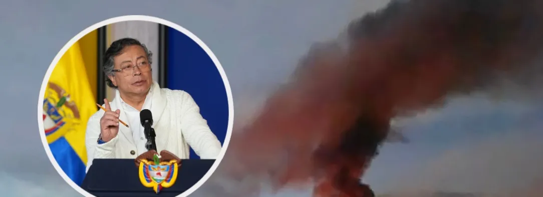 Petro sobre ataques a Venezuela. / Fotos: AFP y Presidencia.