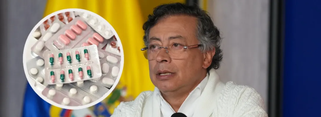 Petro sobre precios de medicamentos. / Fotos: Presidencia y Freepik.