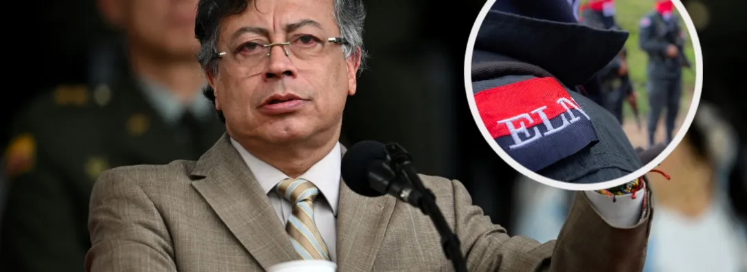 Petro sobre el ELN. / Fotos: AFP.