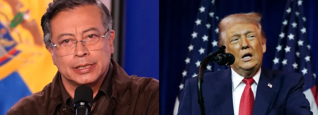 Petro y Trump. / Foto: AFP. 