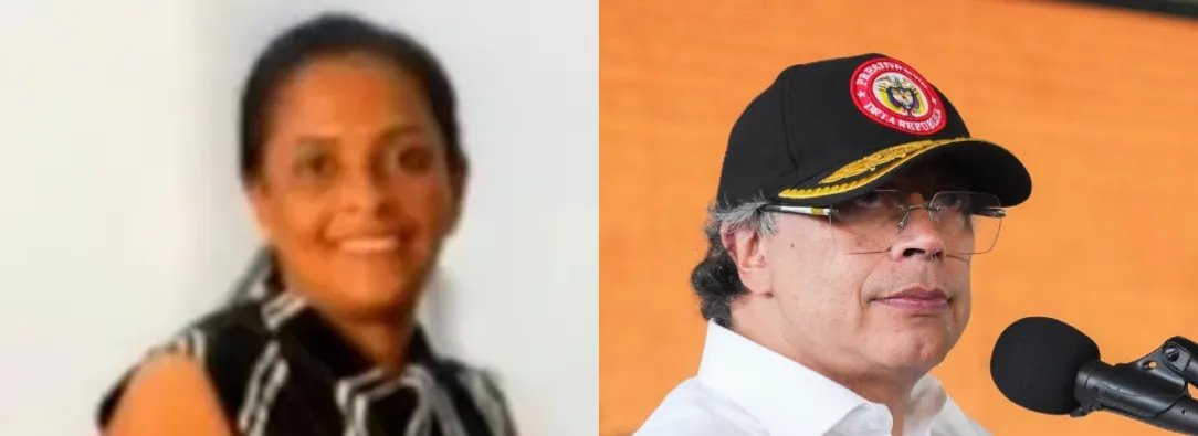 Petro sobre Yohana Rodríguez Sierra. / Fotos: Redes Sociales y Presidencia.