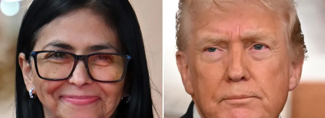 Venezuela: llamada telefónica entre Donald Trump y Delcy Rodríguez