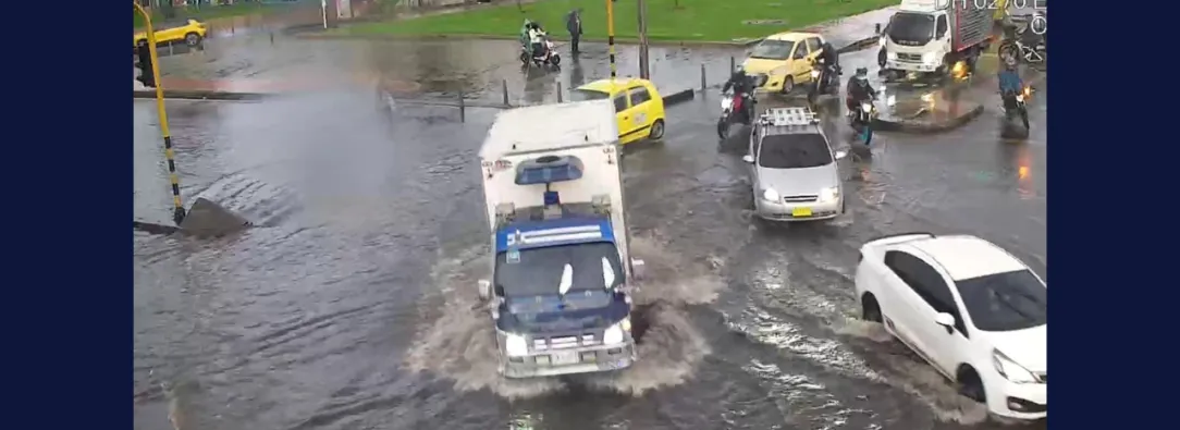 Granizada en Bogotá este jueves: Engativá, localidad más afectada.