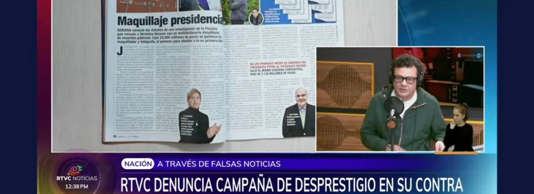 Hollman Morris denunció campaña de Revista Semana contra RTVC