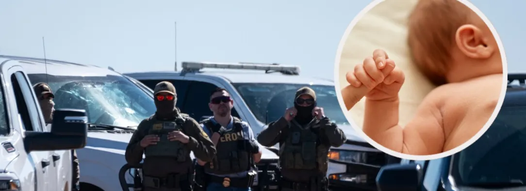 Deportación de bebé de dos meses. / Fotos: AFP y Freepik.