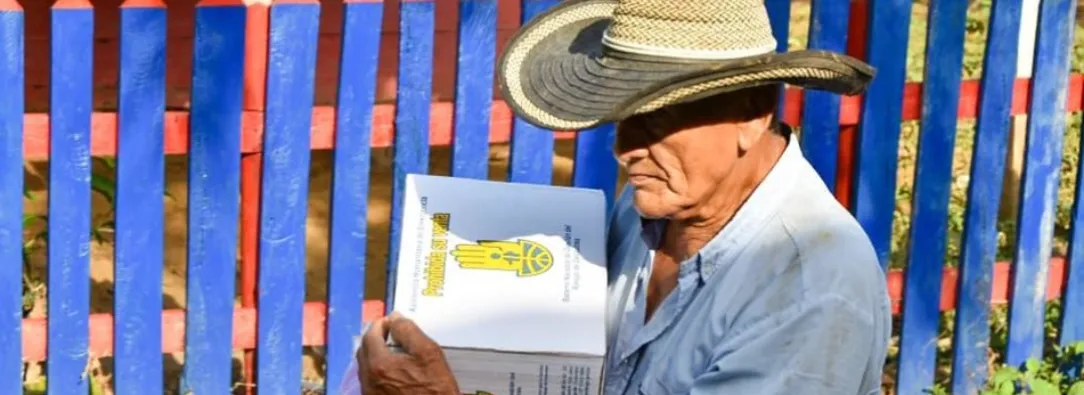 Donación en Córdoba. / Foto: Presidencia.