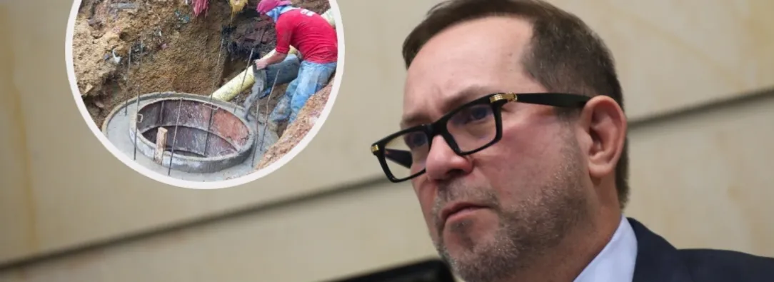 Lidio García en presunto caso de corrupción. / Fotos: Senado y Aguas de Bolívar.