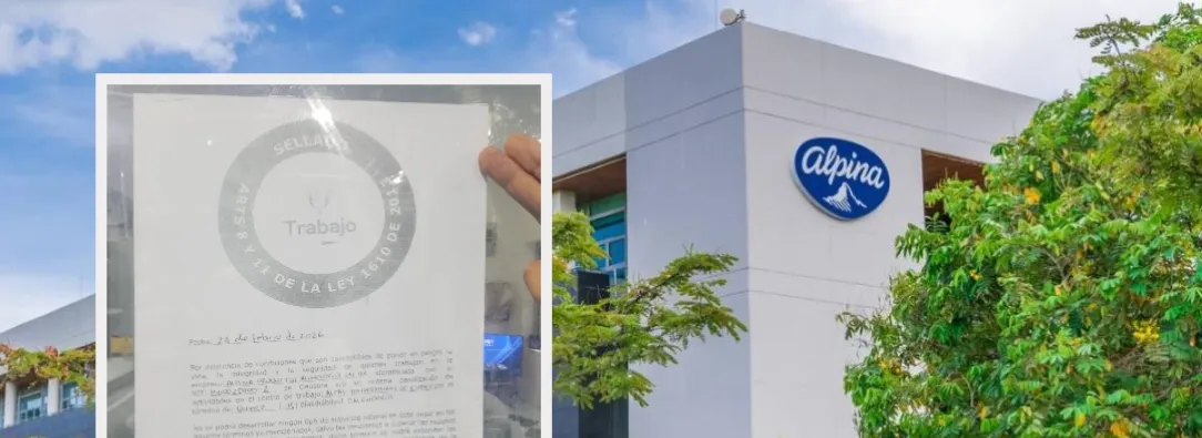 MinTrabajo sobre Alpina. / Fotos: Alpina y X MinTrabajo.