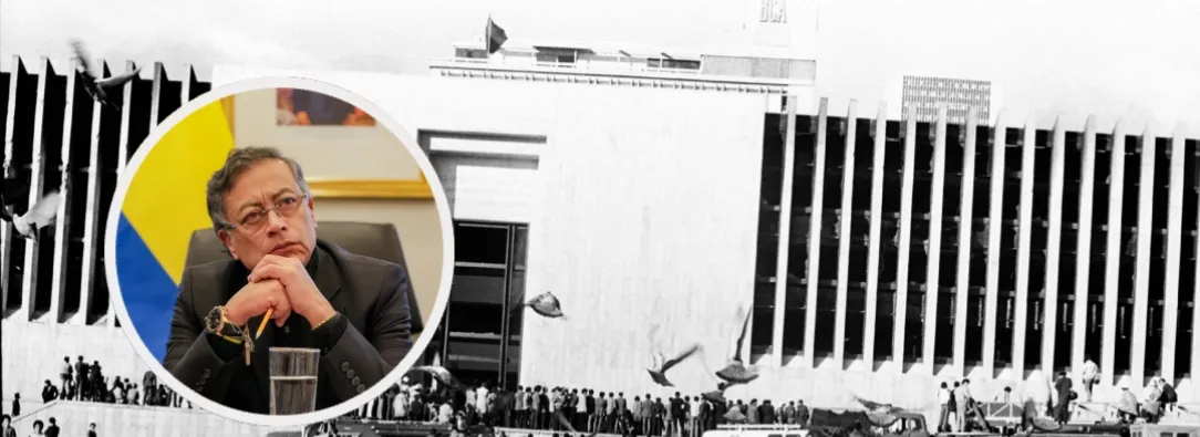 Petro pide desclasificar archivos del Palacio de Justicia. / Fotos: Centro Nacional de Memoria Histórica y Presidencia.
