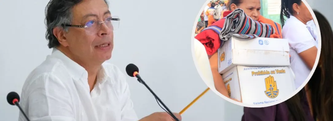 Presidente denuncia campaña política con ayudas humanitarias. / Fotos: Presidencia y UNGRD.