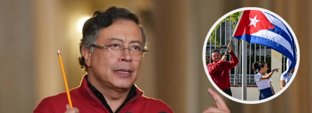 Petro propone solución a Cuba. / Fotos: AFP y Presidencia.