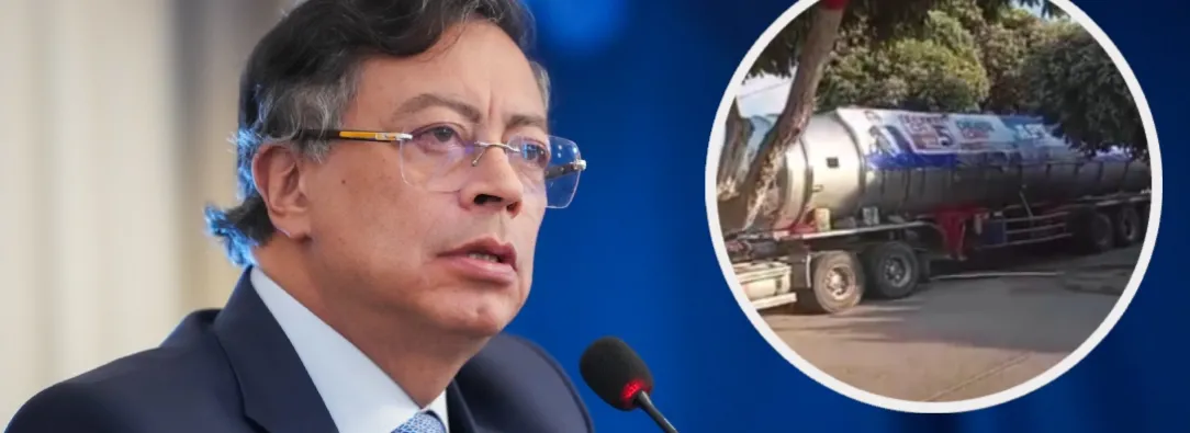 Petro sobre denuncia de carrotanque en Aguachica. / Foto: Presidencia y redes sociales.