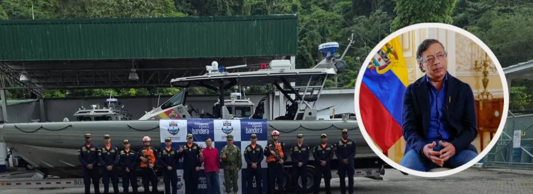 Petro sobre nueva incautación de cocaína en el Pacífico. / Fotos: Presidencia y X Gustavo Petro.