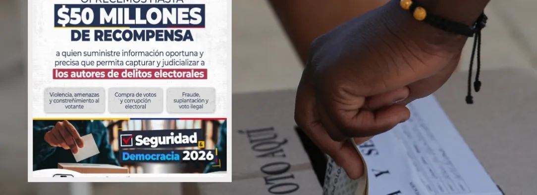 Recompensa por compra de votos. / Foto: X MinDefensa y AFP.