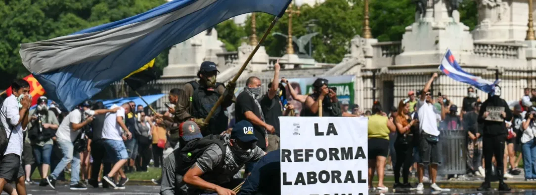 Protestas en Argentina. / Foto: AFP.
